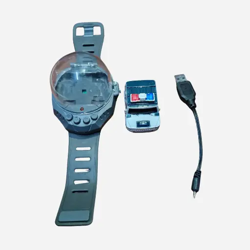 [350-F50] Reloj Carrito Gris