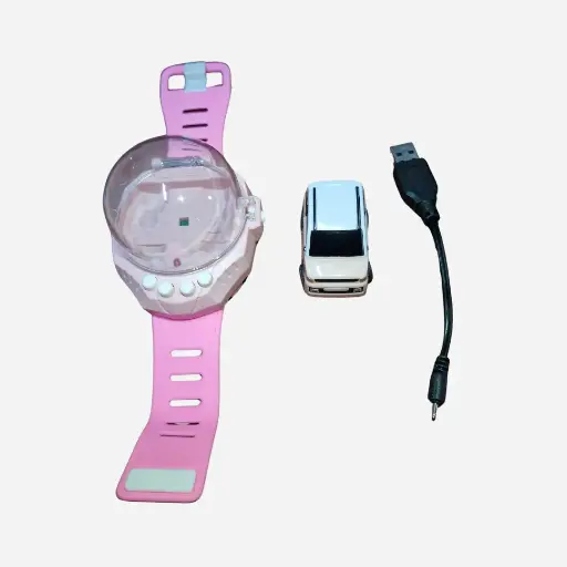 [350-F50] Reloj Carrito rosado