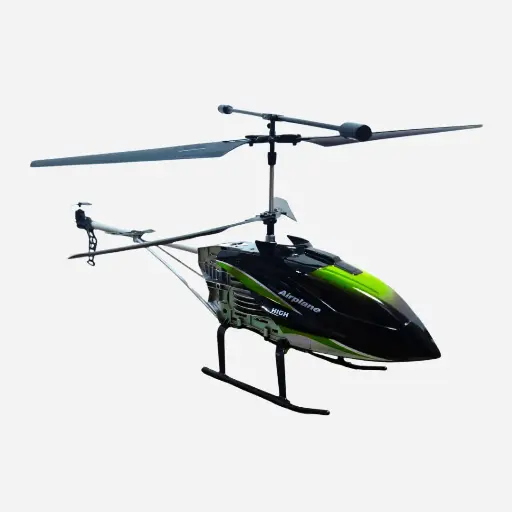 [835] Helicoptero premium control remoto Verde