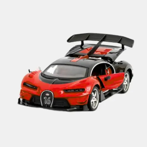 [565-ak11] Famous car rojo BUGATTI CON TIMON