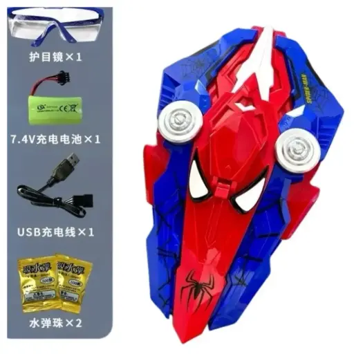 Escudo de Spiderman lanzador de hidrogel