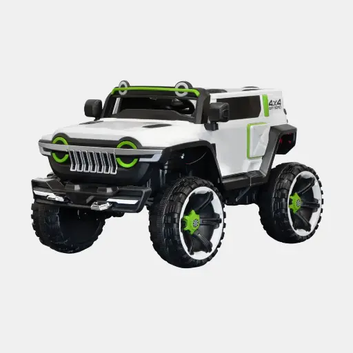 [JD-4092] Carro Grande 4x4 para Niños Color Blanco