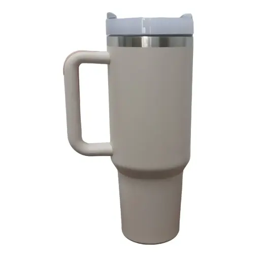 Vaso de café Marrón con líneas